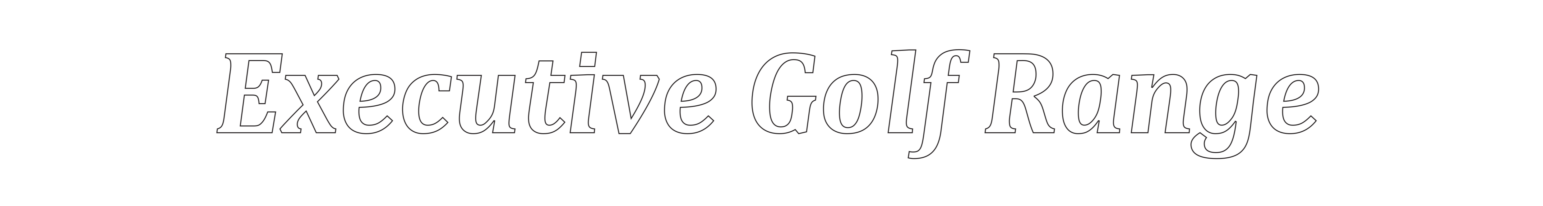 Executive Golf Range